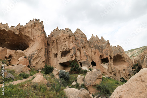 Rock Formations in Zelve Valley, Cappadocia