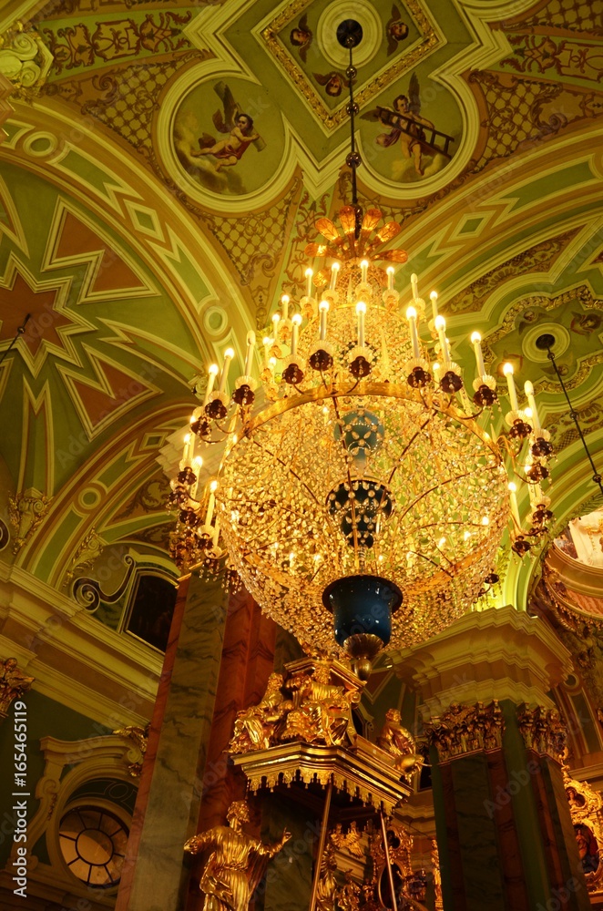 Obraz premium Saint-Pétersbourg : Forteresse de Saints-Pierre-et-Paul (Russie)