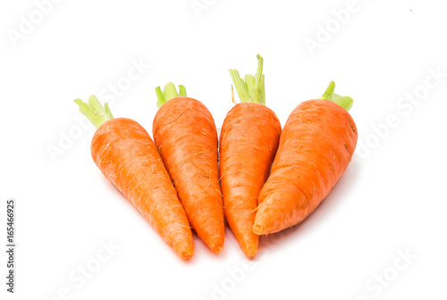A pile of carrot isolated