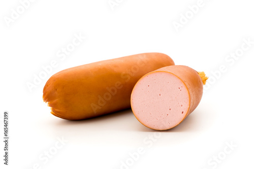 Boiled sausage isolated