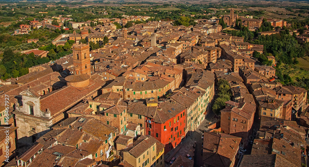 View on Siena, Italy