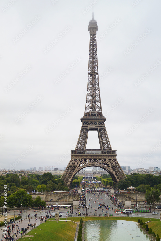 Panorama con Torre Eiffel Parigi