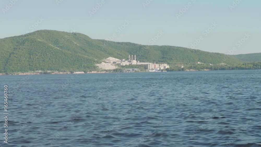 View of coastline of Samara Luka and Zhigulevskie mountains View of coastline of Samara Luka and Zhigulevskie mountains
