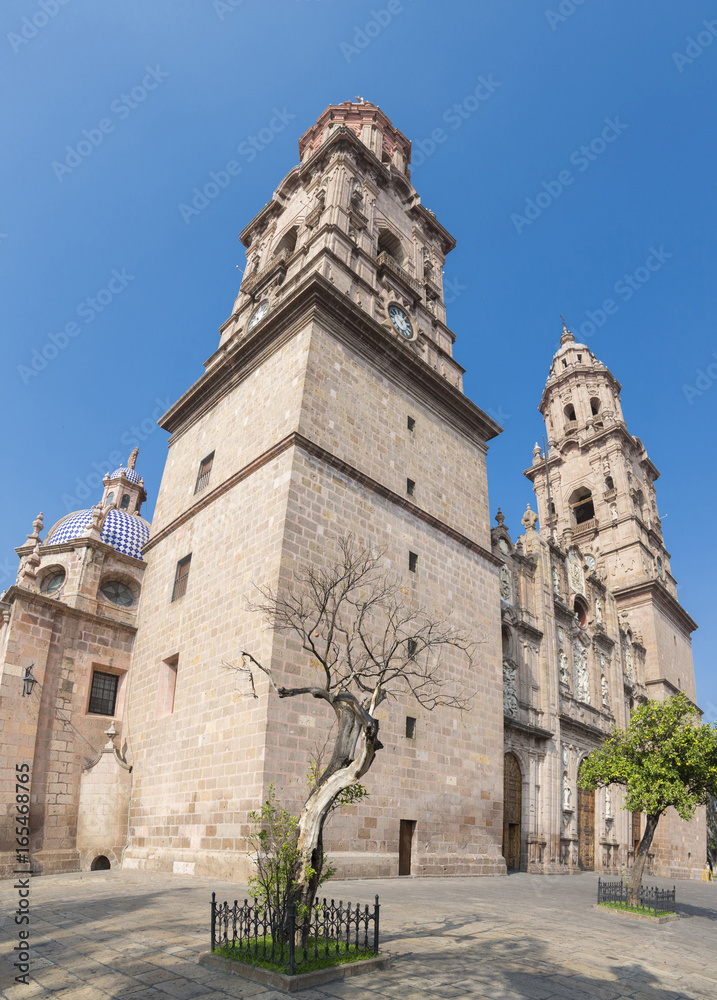 Cathedral of colonial center morelia michoacan., Mexico