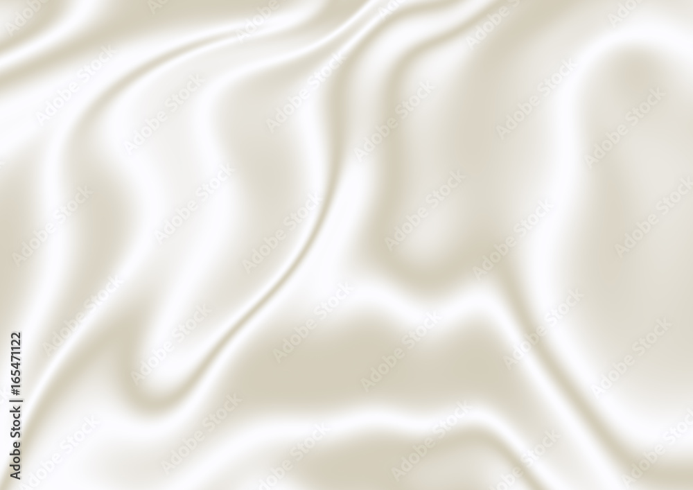 White-beige silk 3D texture, render. Digitally generated white silk texture  with beige shade, 3D abstract background. Stock Illustration | Adobe Stock