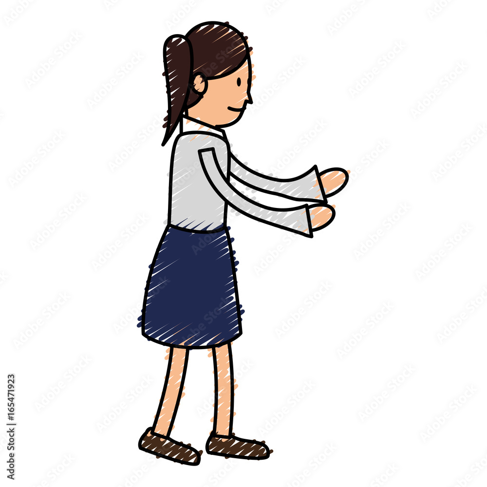 Avatar of actris in actoral pose vector illustration design Avatar of actris in actoral pose vector illustration design