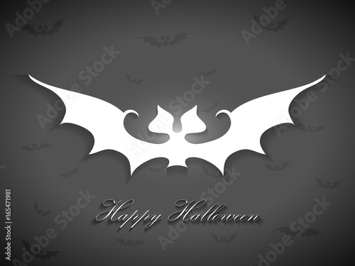 Halloween bats greetings card