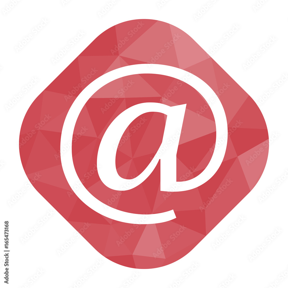 Fototapeta premium geometrischer Icon - at Kontakt