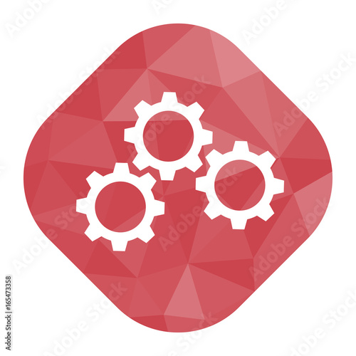 geometrischer Icon - Zahnräder Prozess