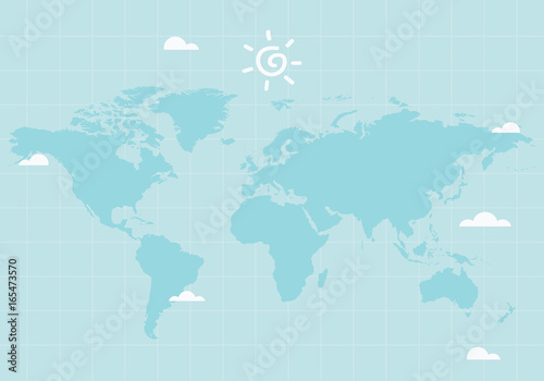 Cute map of the world