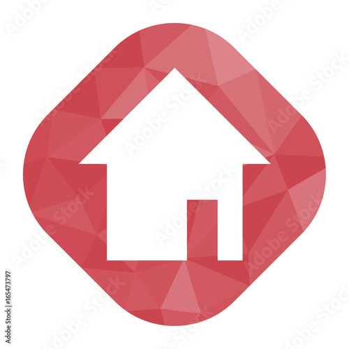 geometrischer Icon - Haus wohnen