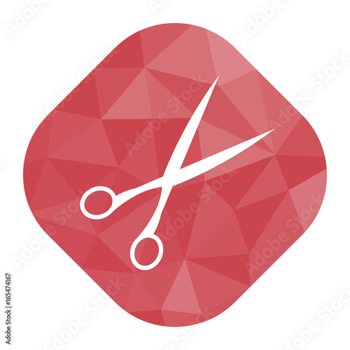 geometrischer Icon - Schere