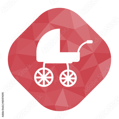 geometrischer Icon - Kinderwagen
