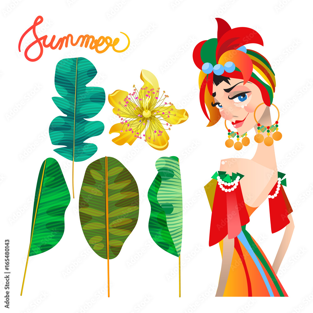 Foto Summer poster (card/background/print)
