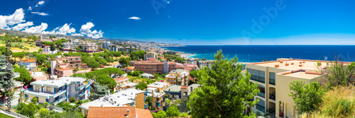 Schilderij op canvas Panoramatic view to Sanremo city on Italian riviera