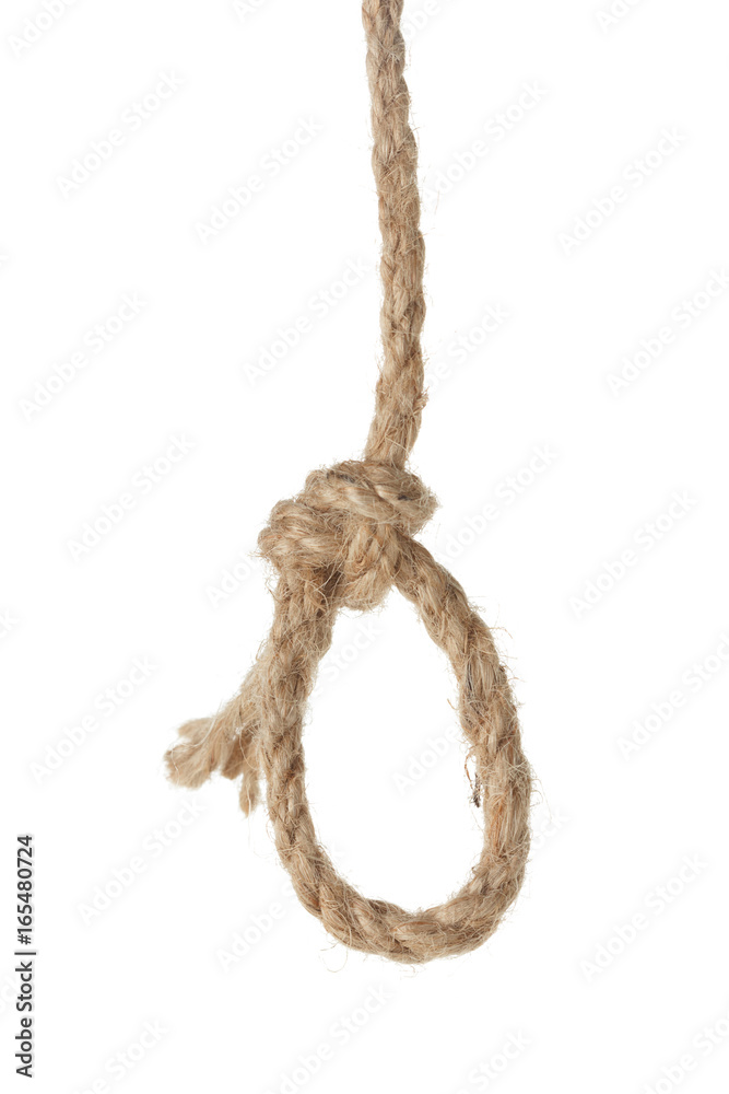 Rope knot isolated on a white background Rope knot isolated on a white background
