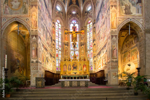 The interior of the Basilica of Santa Croce Fototapeta