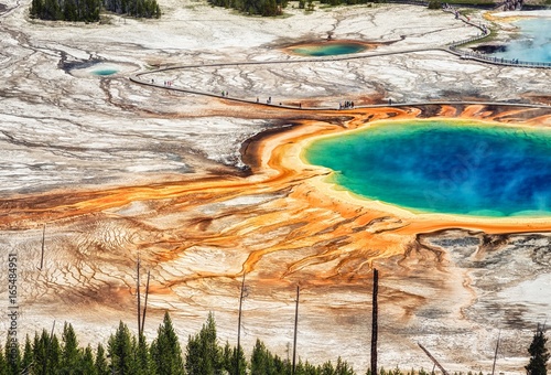 Grand Pristmatic hotspring in Yellowstone National Park