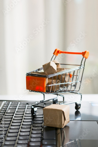 Online shopping and commerce concept