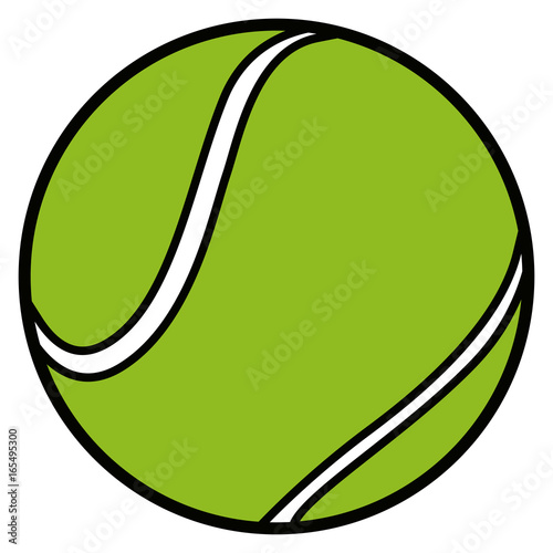 Isolated tennis ball