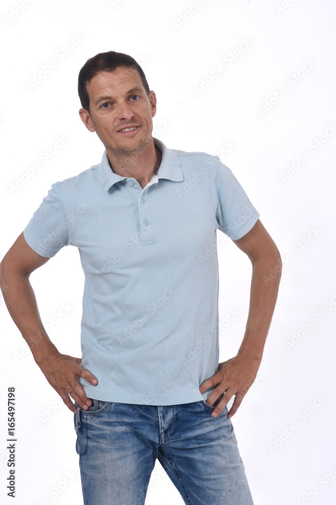 portrait of a man on white background