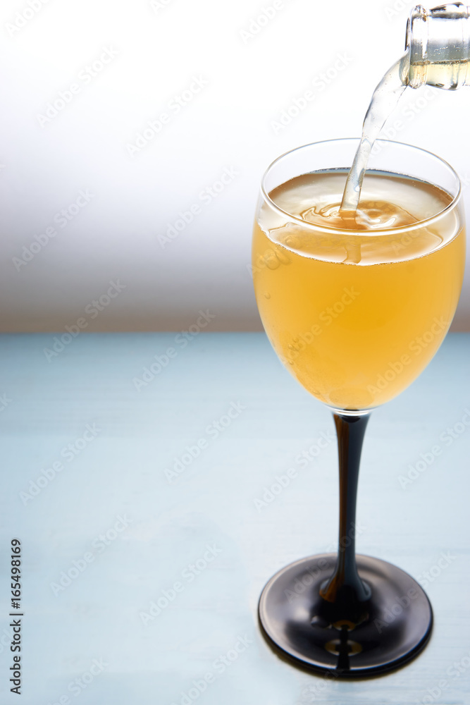 clean image of bottle of ale beer pour into glass clean image of bottle of ale beer pour into glass