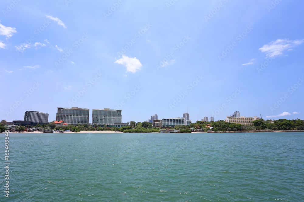 Obraz premium View of Pattaya beach Hotel.