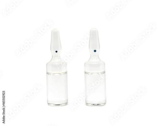 Medicine bottles syringes