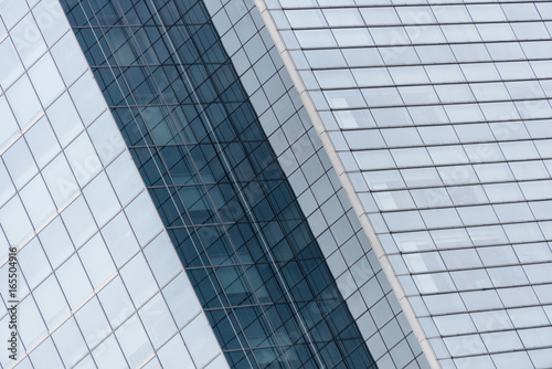 detail shot of modern architecture facade business concepts shot in city of China.