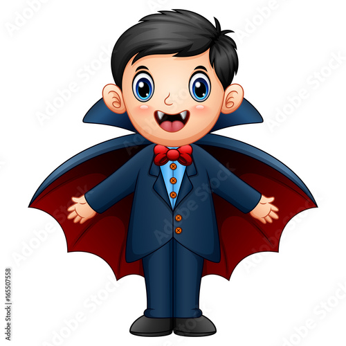 Cartoon dracula kid