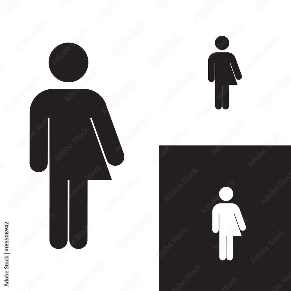 Gender Neutral Bathroom Sign Person Stock Vector Adobe Stock Gender Neutral Bathroom Sign Person Stock Vector Adobe Stock