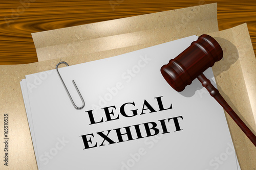 Legal Exhibit concept photo