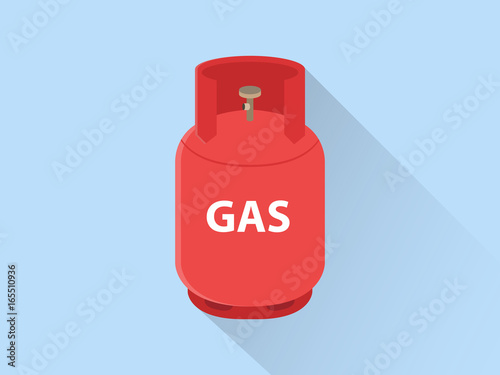 Propane gas cylinder bottle vector icon Set