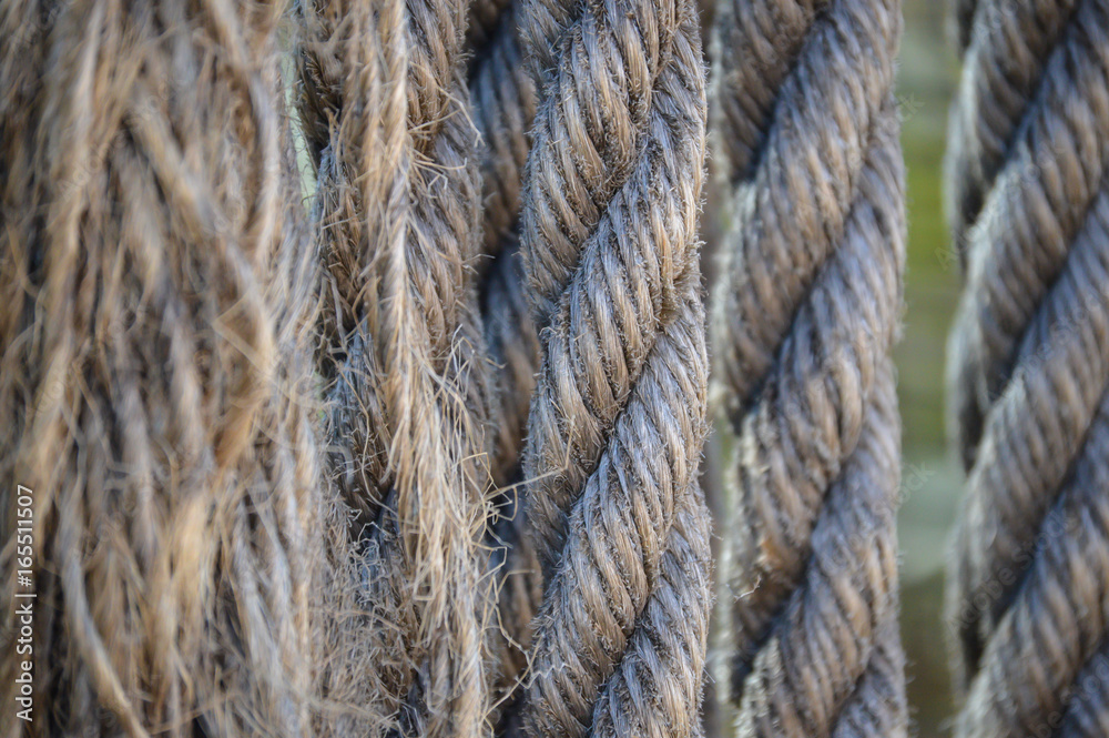 Macro photo of ropes