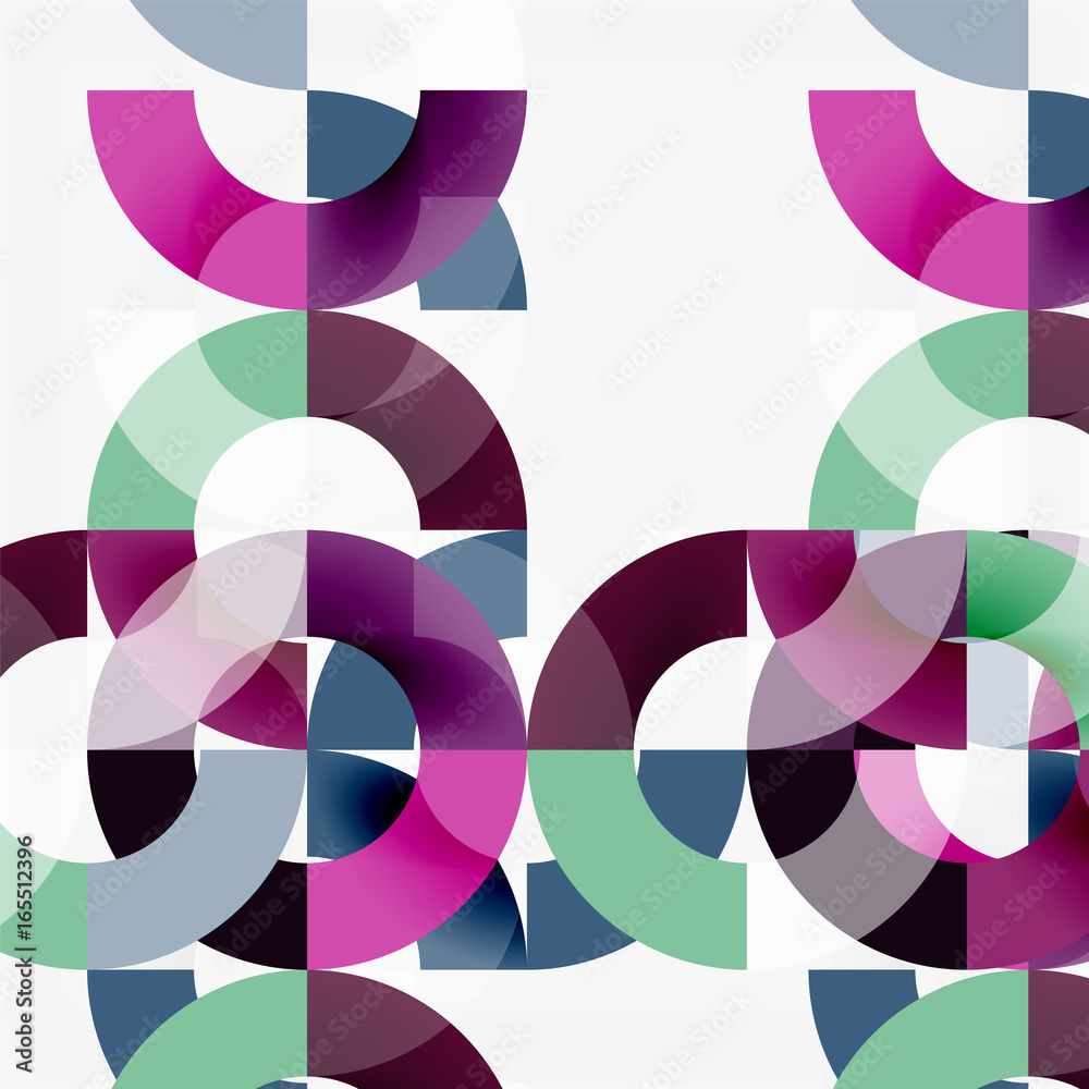Colorful rings on grey background, modern geometric pattern design Colorful rings on grey background, modern geometric pattern design