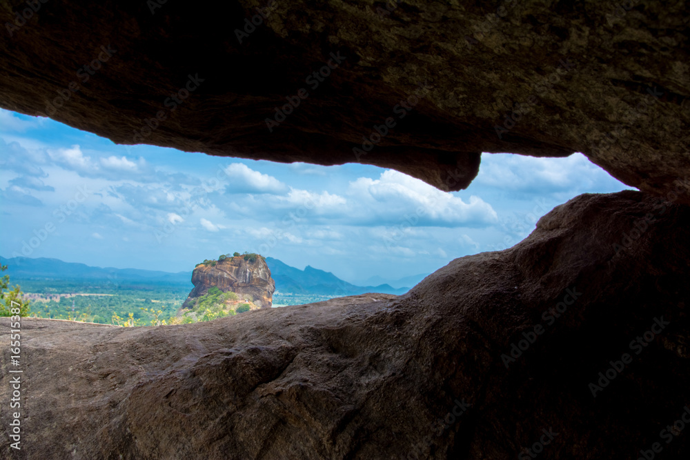 Sigiriya Rock Fortress View From Pidurangala Rock. Pidurangala Rock Has An Amazing View Of Nearby Sigiriya, Which Looked Even More Impressive From The Height.