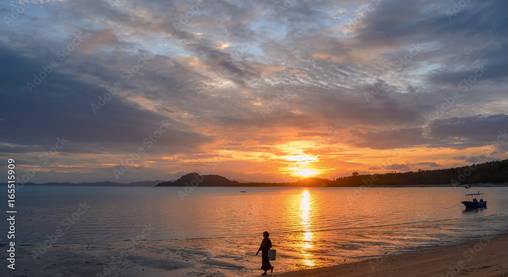 Sunrise over the Andaman Sea