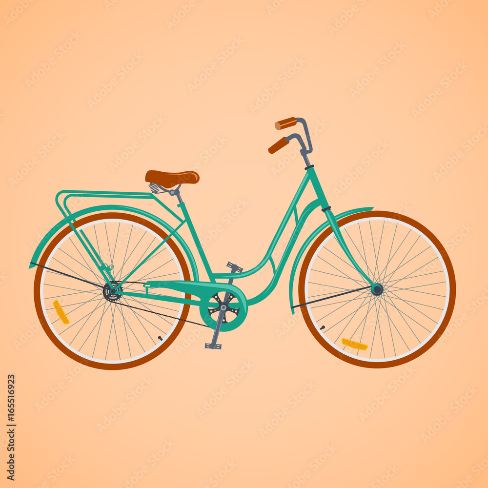 Go out with bicycle retro style Go out with bicycle retro style