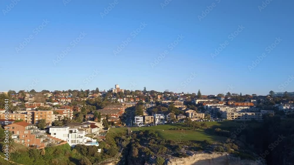 Aerial view of residential area in Sydney coastline. Aerial view of residential area in Sydney coastline.