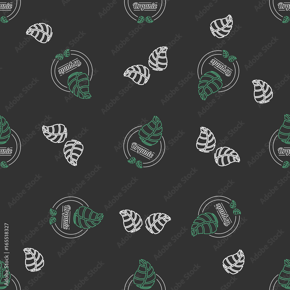 Fototapeta premium Organic food seamless pattern