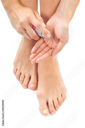 woman having a foot treatment