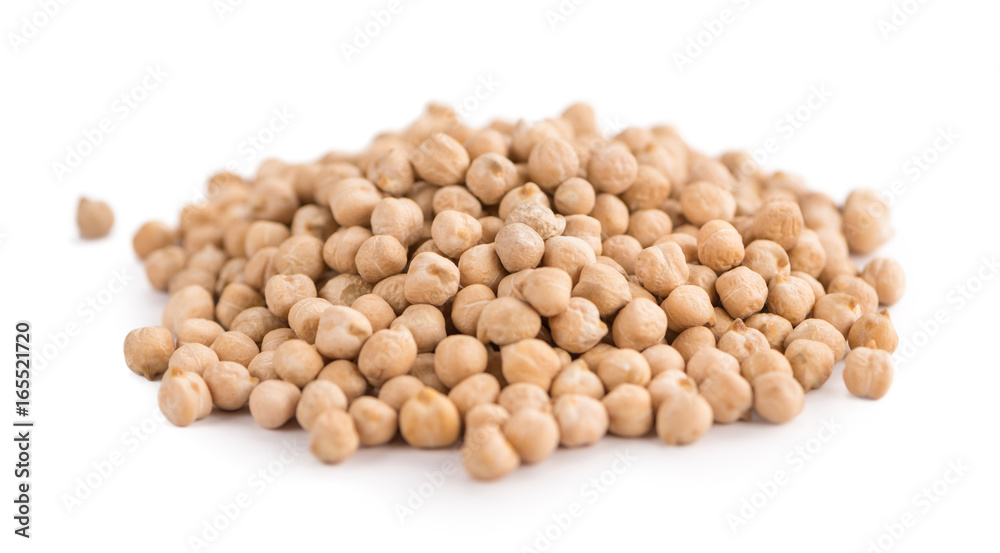 dried Chickpeas isolated on white background dried Chickpeas isolated on white background
