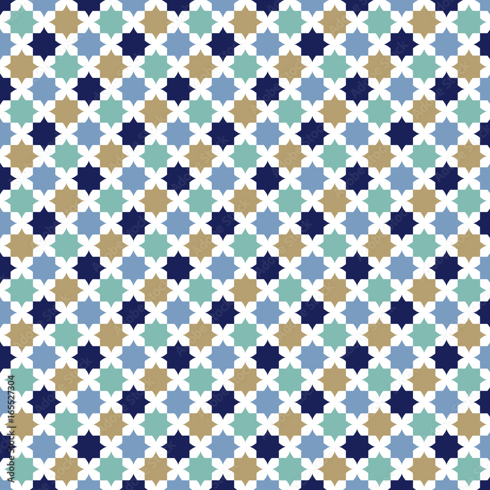 Geometric seamless pattern vector  illustration. Classic pattern design wallpaper. Fabric design.