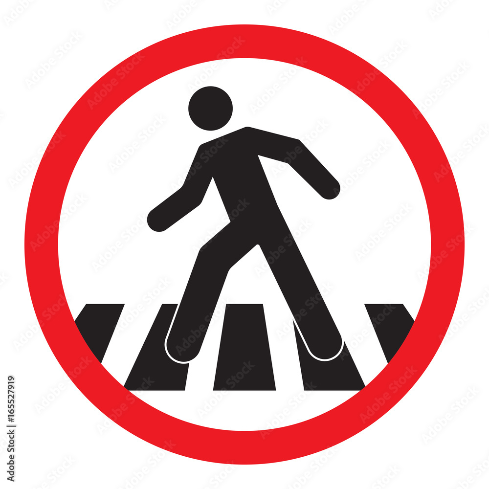 crosswalk sign, street sign vector crosswalk sign, street sign vector