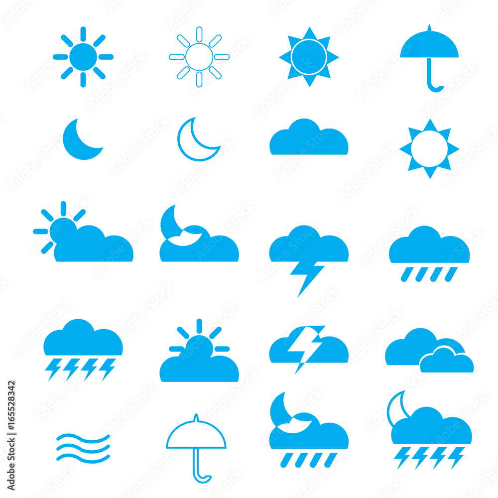 Obraz premium The weather icon vector design