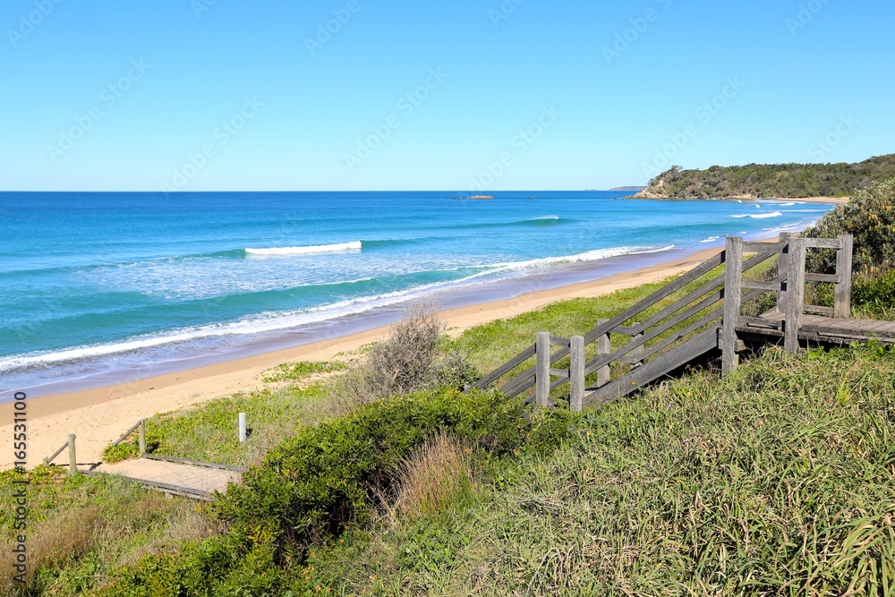 Beautiful beaches at Coffs Harbour on the mid north coast of New South Wales in Australia