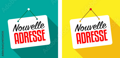 Nouvelle adresse