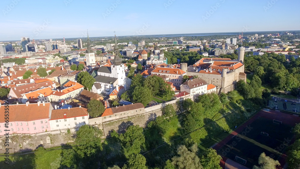 Obraz premium Aerial view of Tallinn, Estonia