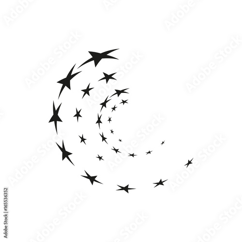 Abstract background pattern with stars. Vector illustration.