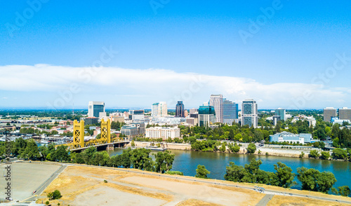 Aerial view of downtown Sacramento photo